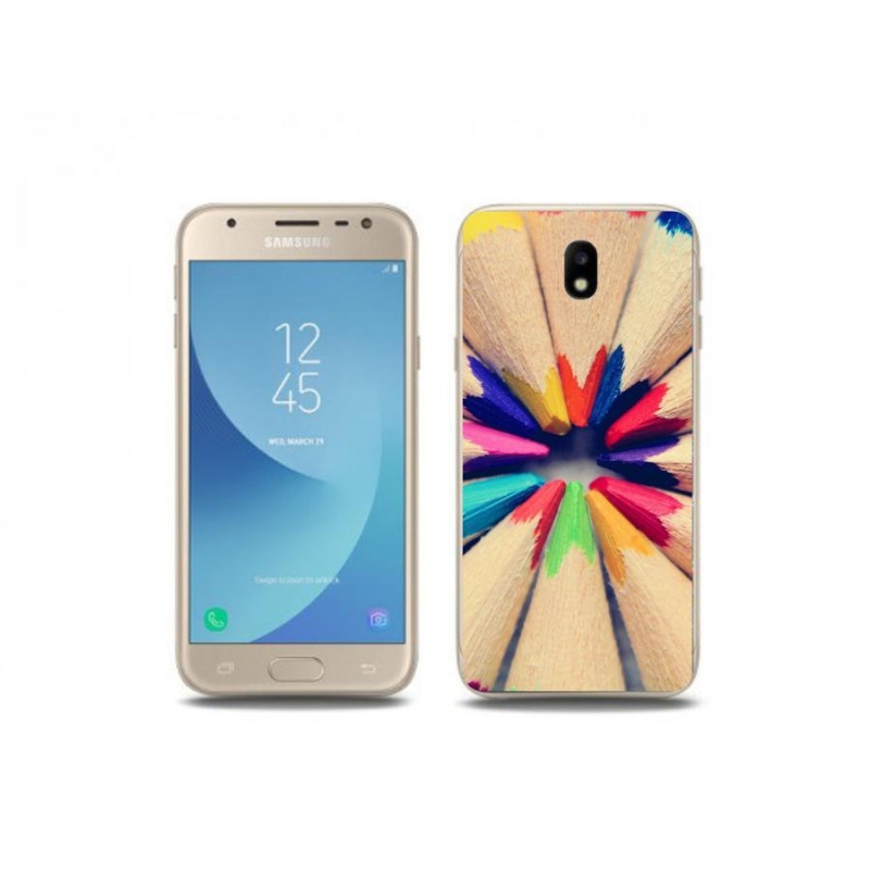 Zselés borítás mmCase Samsung Galaxy J3 (2017) - zsírkréták