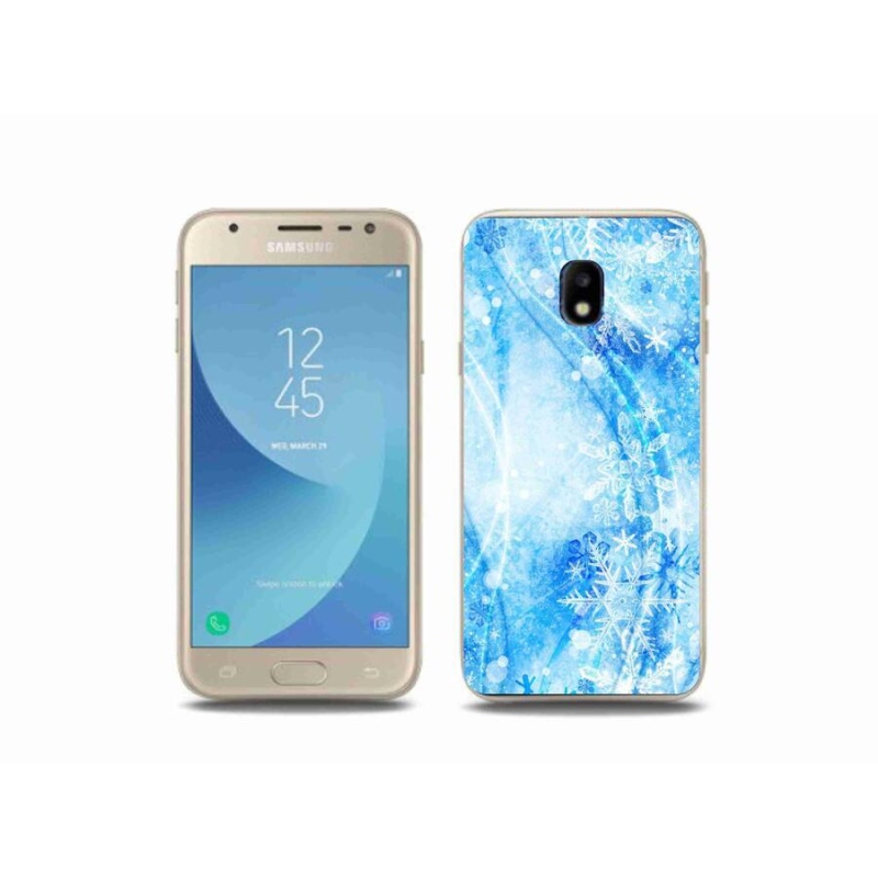 Gél borítás mmCase Samsung Galaxy J3 (2017) - hópelyhekhez