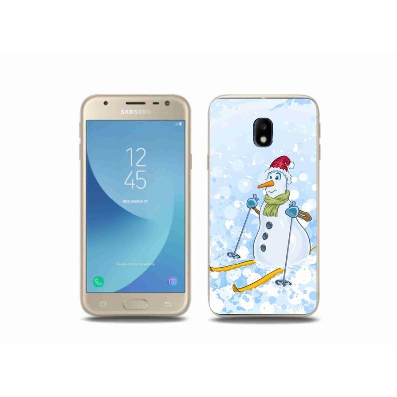 Gél borító mmCase Samsung Galaxy J3 (2017) - hóemberhez