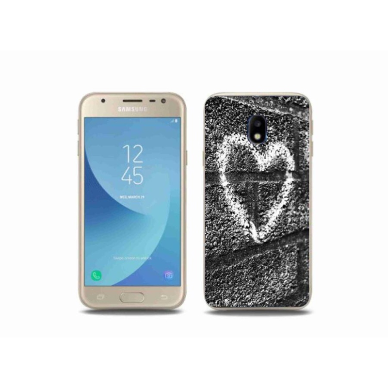 Gél borítás mmCase Samsung Galaxy J3 (2017) - szív a falon