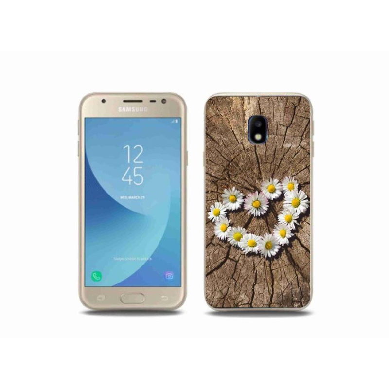 Zselés borítás mmCase Samsung Galaxy J3 (2017) - Százszorszépek szíve