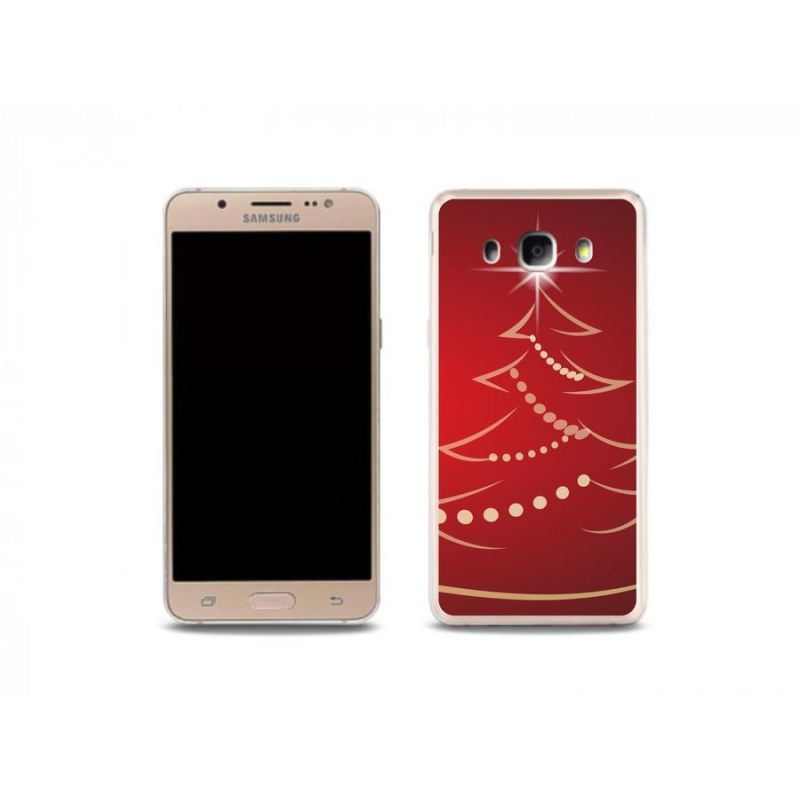 Gél borító mmCase Samsung Galaxy J5 (2016) - karácsonyfa karikatúra