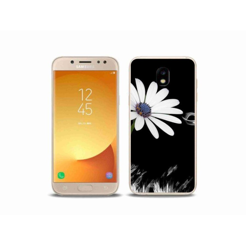 Gél védőhuzat mmCase Samsung Galaxy J5 (2017) - fehér virág