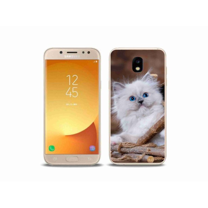 Gél védőhuzat mmCase Samsung Galaxy J5 (2017) - fehér cica