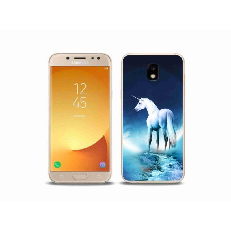 Zselés borítás mmCase Samsung Galaxy J5 (2017) - fehér egyszarvúhoz