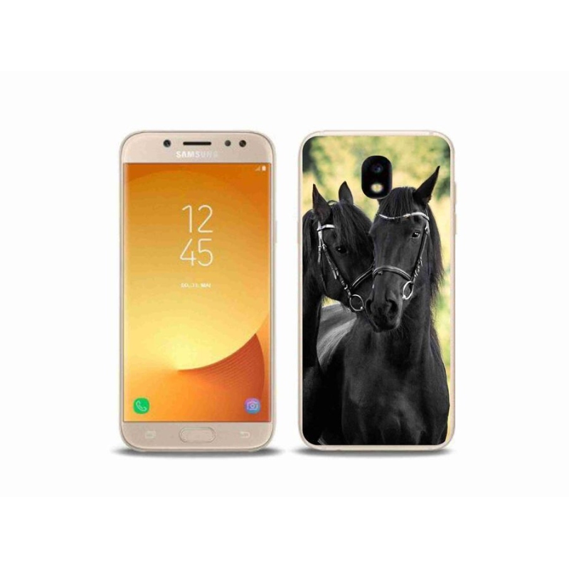 Gél borítás mmCase Samsung Galaxy J5 (2017) - két fekete ló