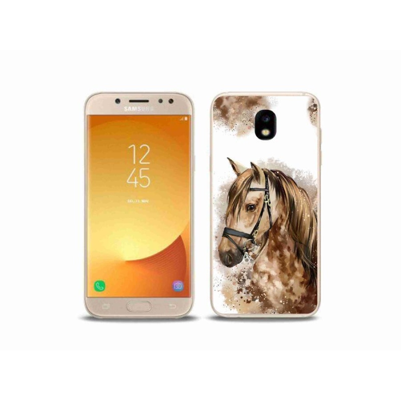 Zselés borítás mmCase Samsung Galaxy J5 (2017) - barna rajzfilm lóhoz