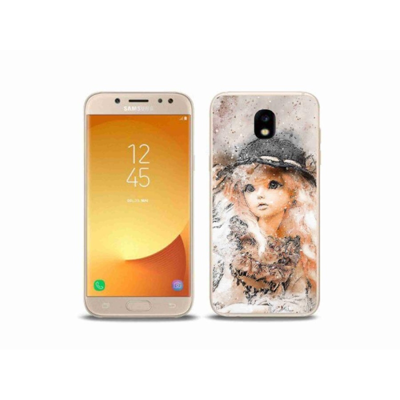 Gél borítás mmCase Samsung Galaxy J5 (2017) - lány kalapos sapkával