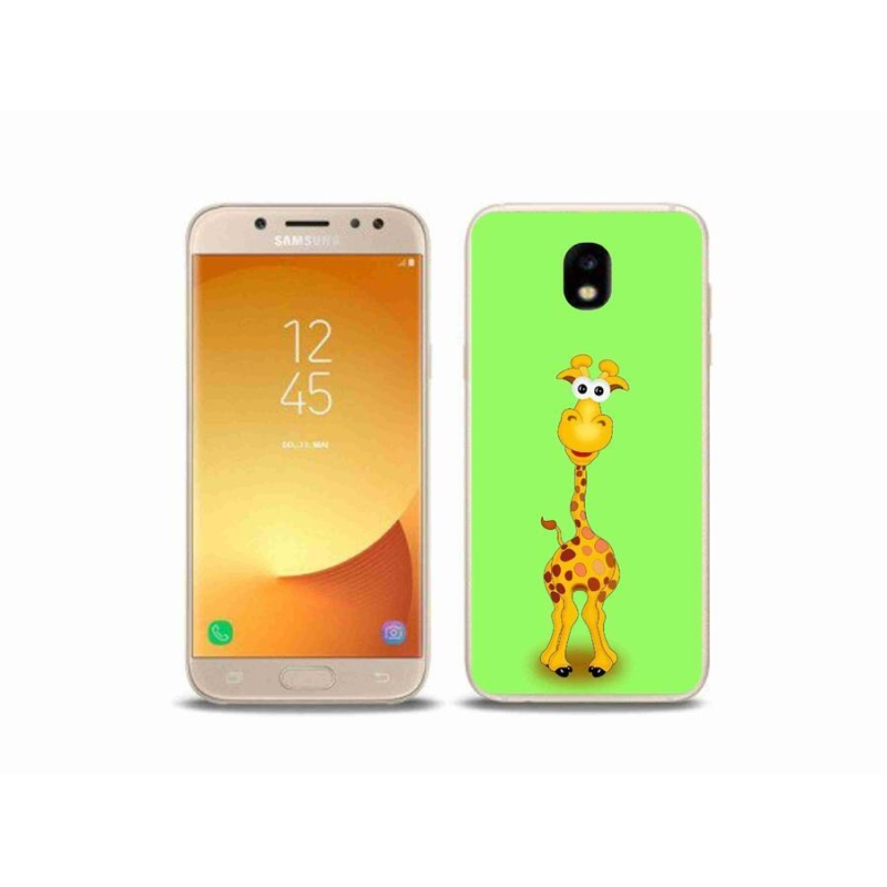 Zselés borító mmCase Samsung Galaxy J5 (2017) - rajzfilm zsiráfhoz