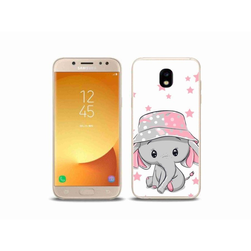 Gél védőhuzat mmCase Samsung Galaxy J5 (2017) - rózsaszín elefánthoz