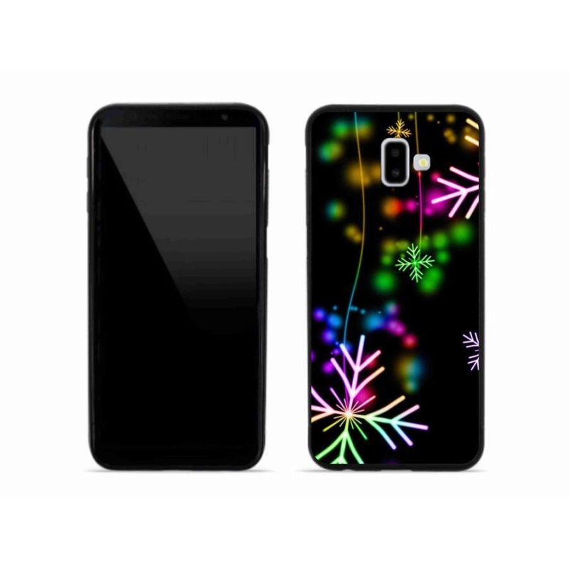 Gél védőhuzat mmCase mobiltelefonhoz Samsung Galaxy J6 Plus - színes pelyhekkel