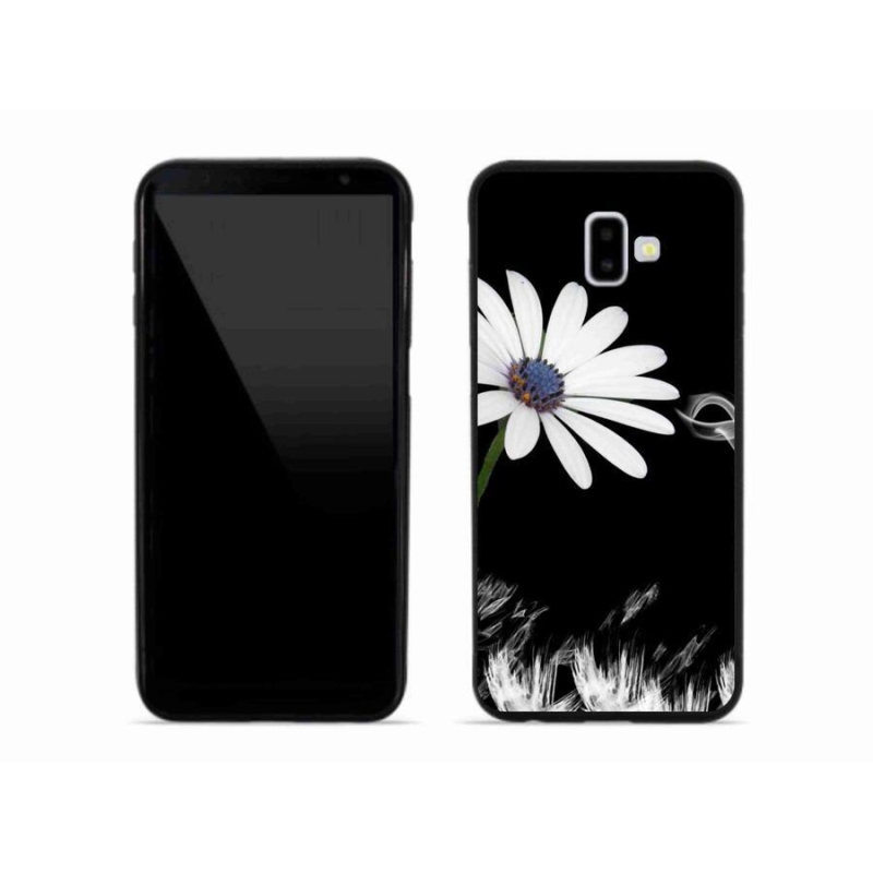 Gél védőhuzat mmCase Samsung Galaxy J6 Plus - fehér virág