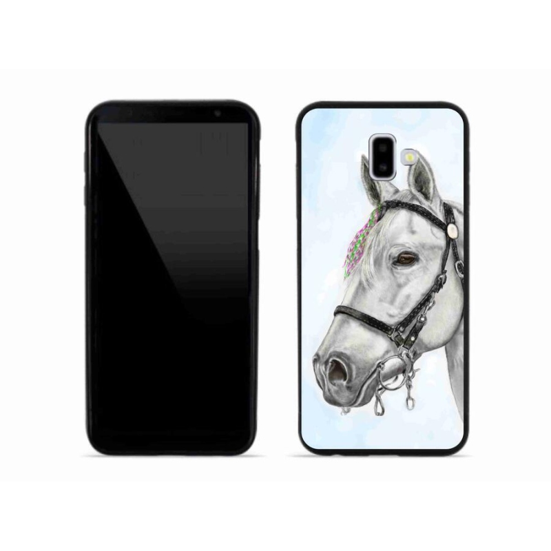 Zselés borítás mmCase Samsung Galaxy J6 Plus - fehér ló 1