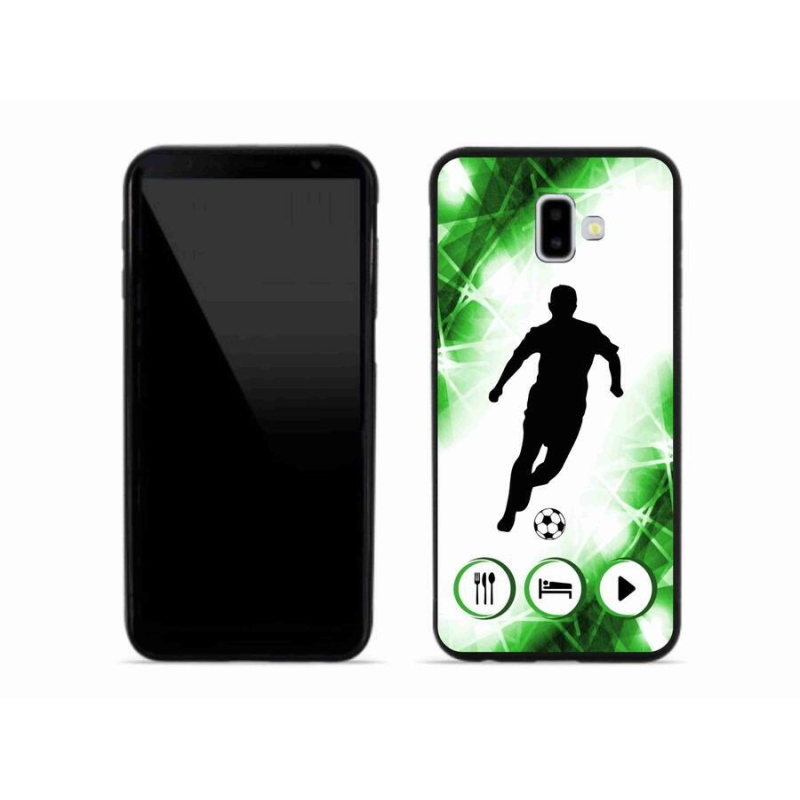 Gél borítás mmCase Samsung Galaxy J6 Plus - focista számára