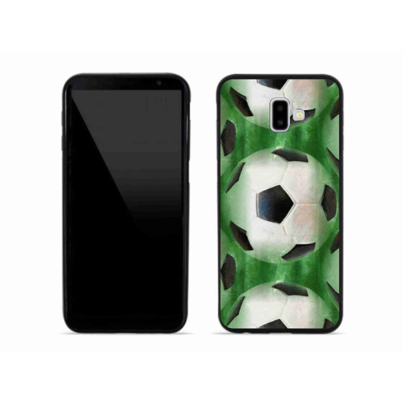 Gél borítás mmCase a mobil Samsung Galaxy J6 Plus - focilabda