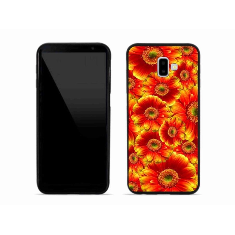 Gél védőhuzat mmCase mobiltelefonhoz Samsung Galaxy J6 Plus - gerbera 1