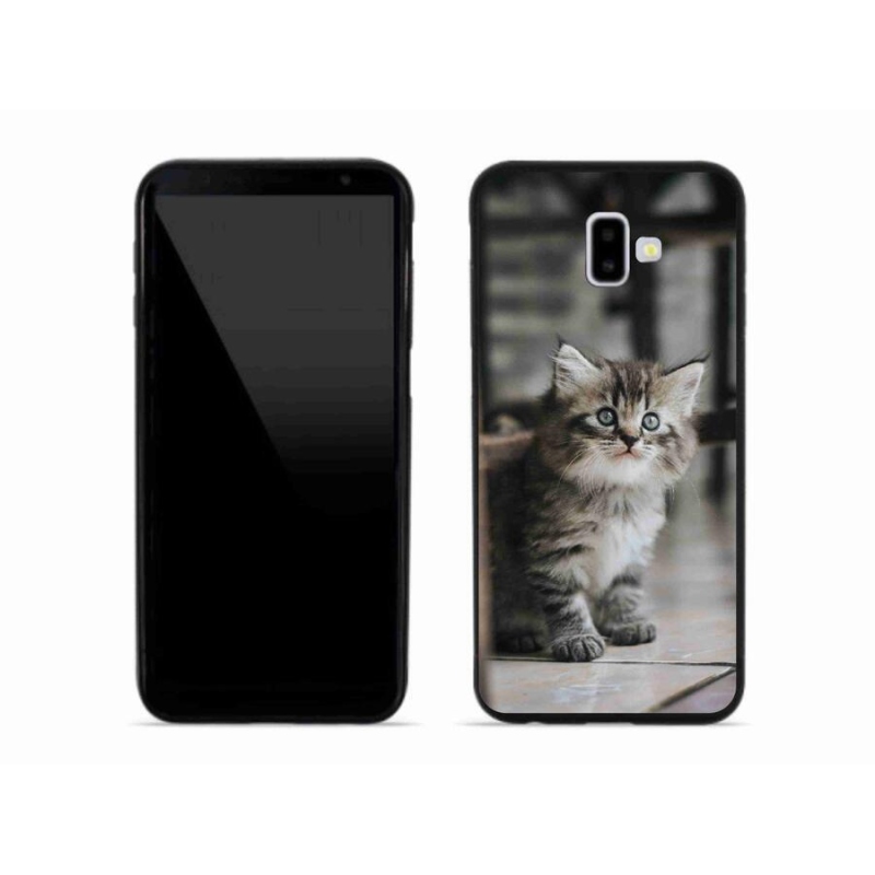 Gél borítás mmCase Samsung Galaxy J6 Plus készülékhez - cica