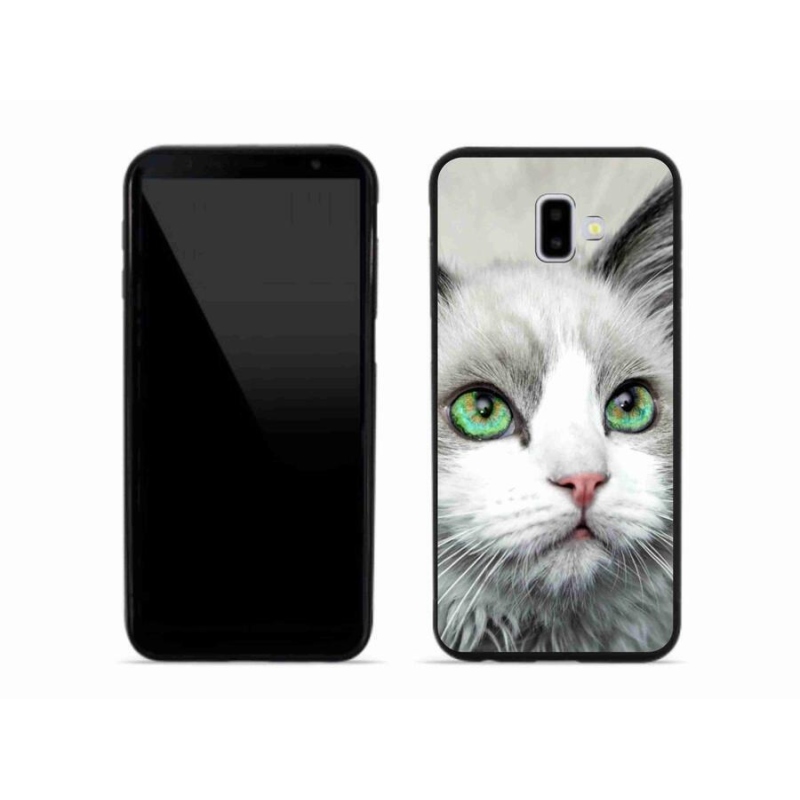 Gél borítás mmCase Samsung Galaxy J6 Plus készülékhez - macskaszem