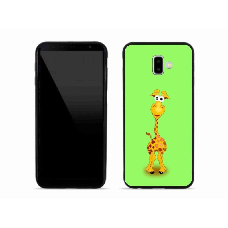 Gél borítás mmCase Samsung Galaxy J6 Plus készülékhez - rajzfilm zsiráf