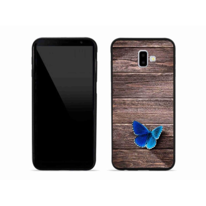 Gél védőhuzat mmCase Samsung Galaxy J6 Plus - kék pillangó 1