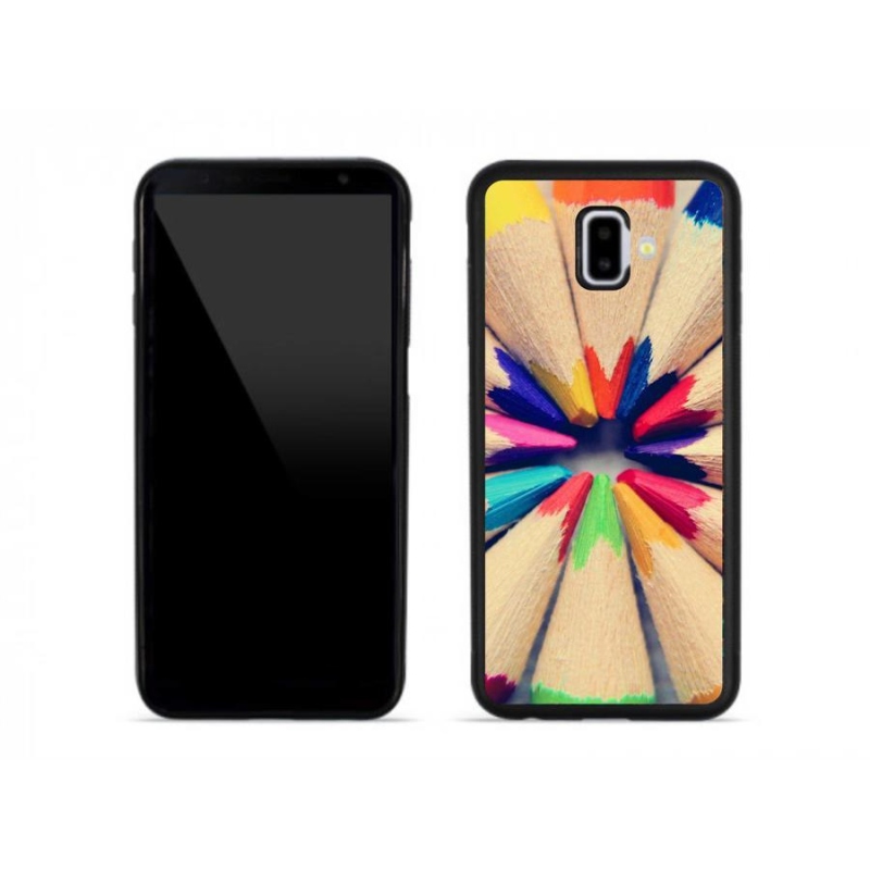 Gél védőhuzat mmCase Samsung Galaxy J6 Plus készülékhez - zsírkréták