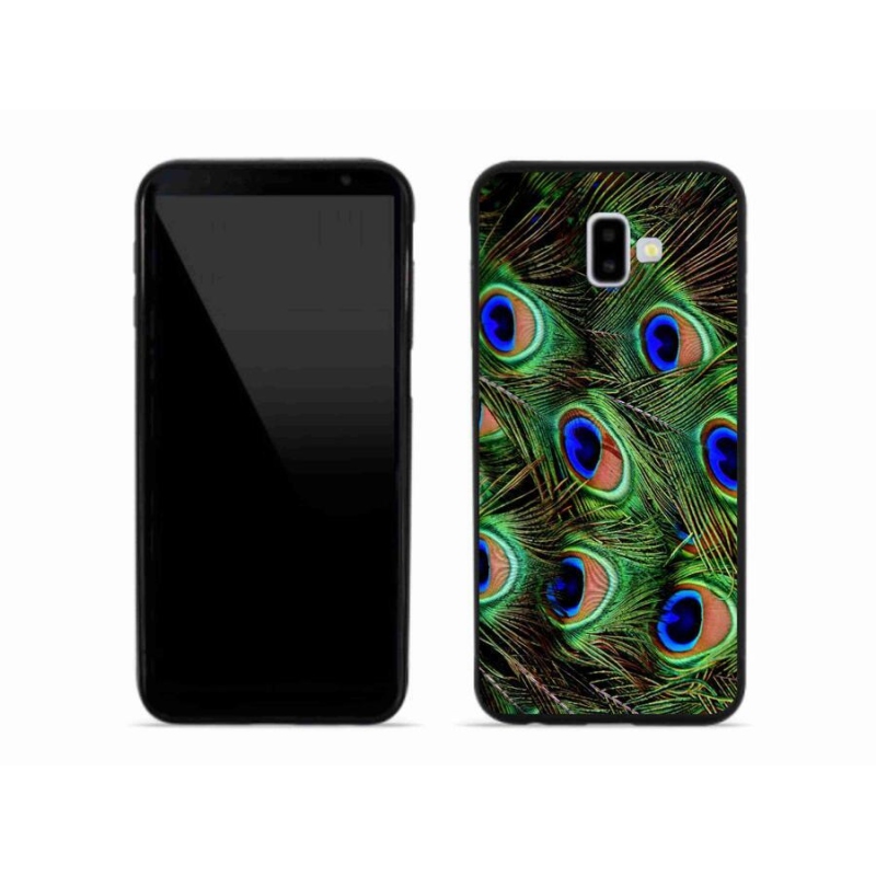 Zselés borítás mmCase Samsung Galaxy J6 Plus készülékhez - pávatoll
