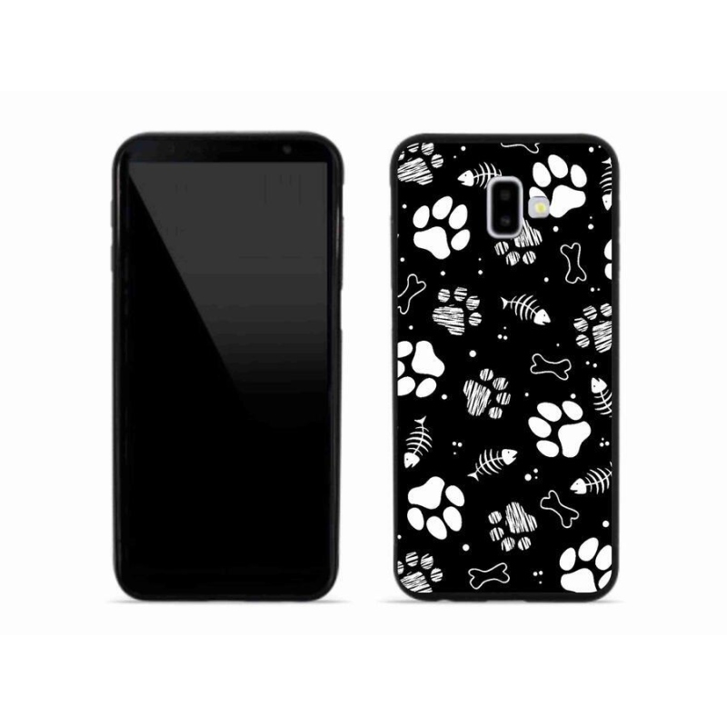 Gél borítás mmCase Samsung Galaxy J6 Plus készülékhez - kutyamancsok
