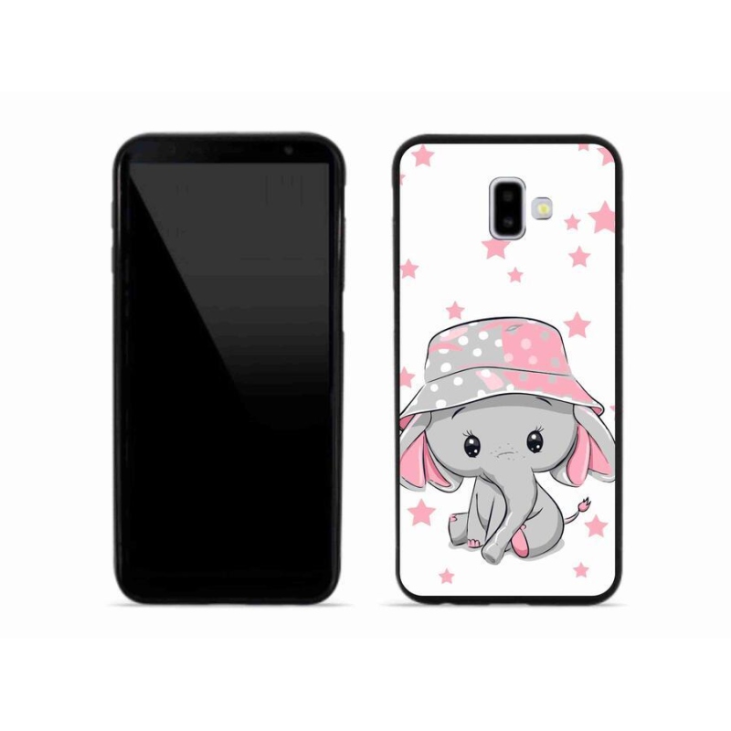 Zselés borítás mmCase Samsung Galaxy J6 Plus - rózsaszín elefánthoz