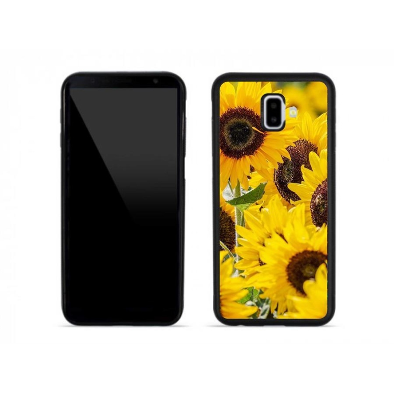 Zselés borítás mmCase Samsung Galaxy J6 Plus készülékhez - Napraforgó