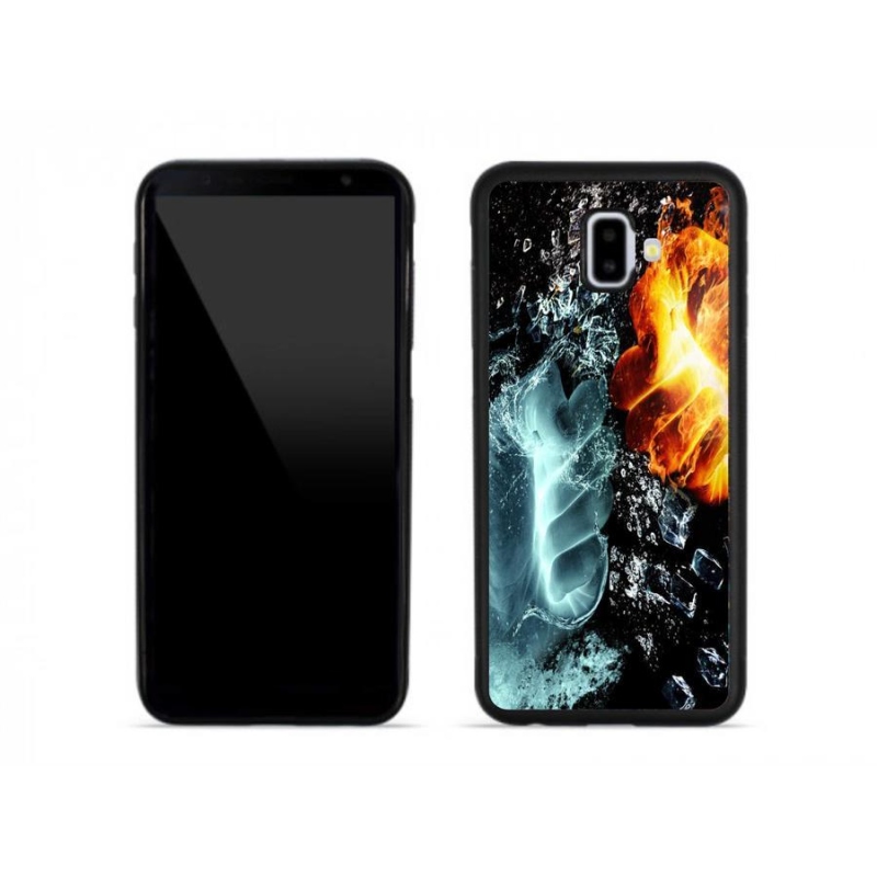 Zselés borítás mmCase Samsung Galaxy J6 Plus - víz és tűz