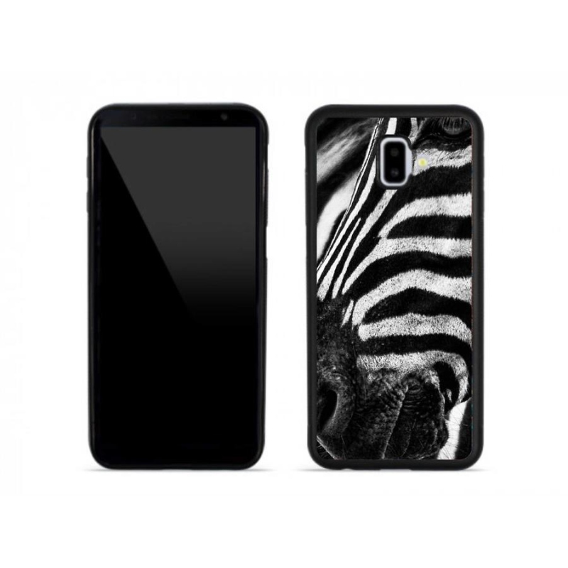 Zselés borítás mmCase Samsung Galaxy J6 Plus készülékhez - zebra