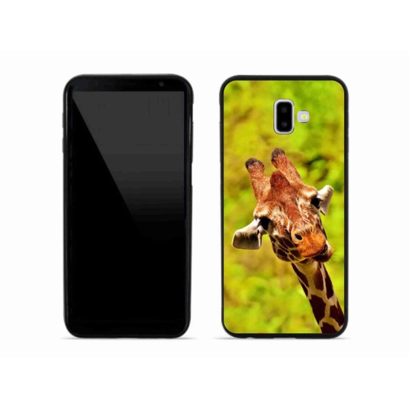 Zselés borítás mmCase Samsung Galaxy J6 Plus készülékhez - zsiráf