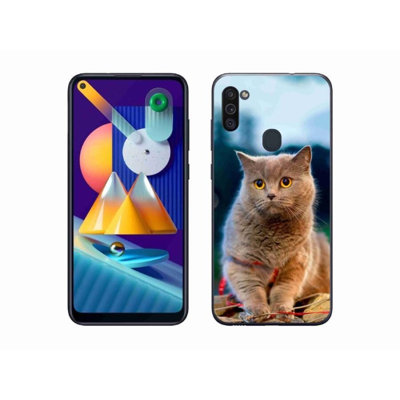 Gél védőhuzat mmCase Samsung Galaxy M11 - brit kék 2