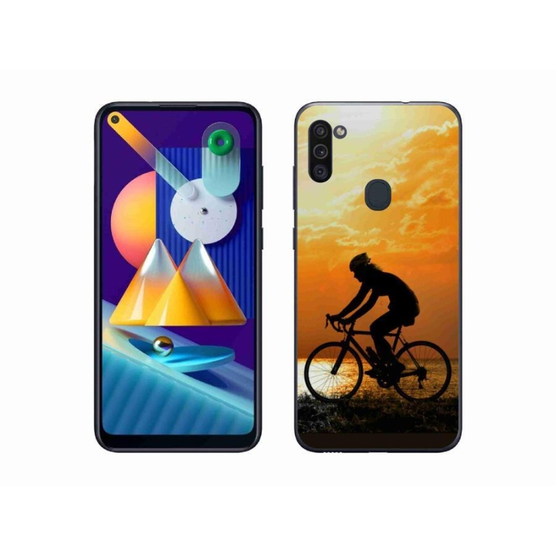 Gél borító mmCase Samsung Galaxy M11 - kerékpározás