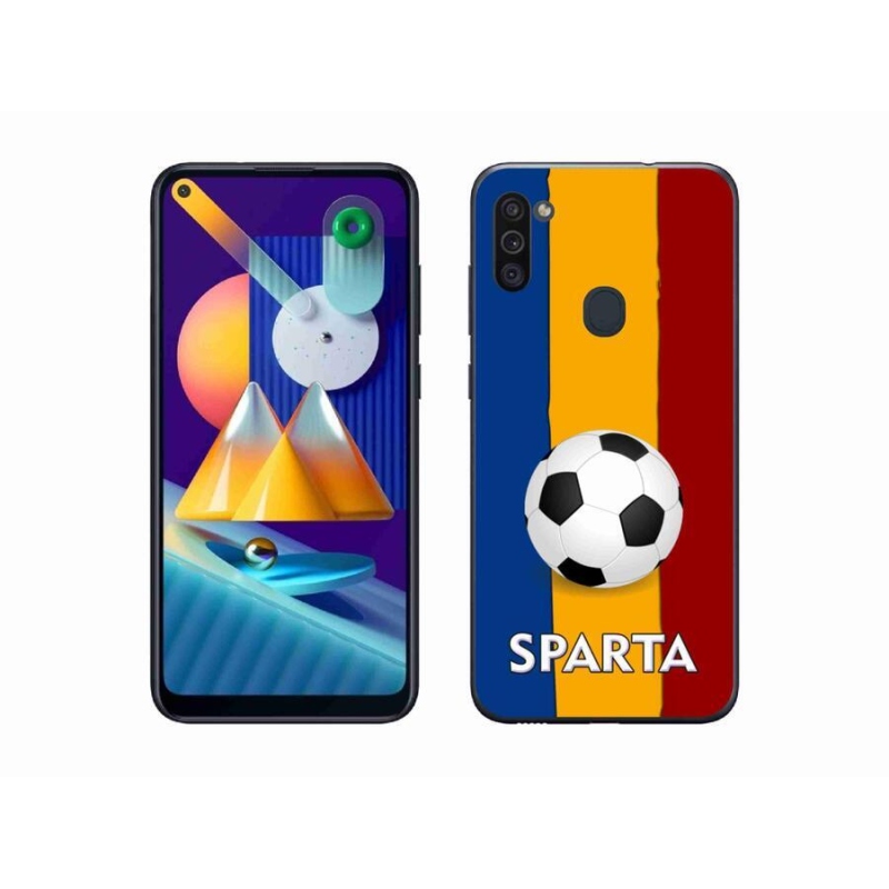 Gél védőburkolat mmCase Samsung Galaxy M11 - futball 1