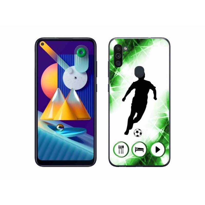 Gél borítás mmCase Samsung Galaxy M11 - focista számára