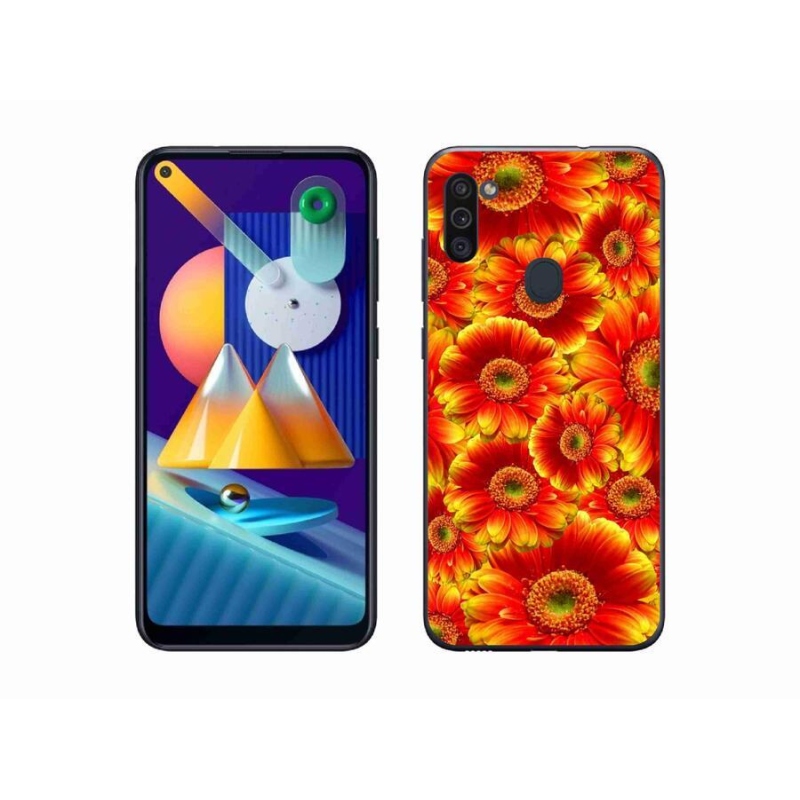Gél borítás mmCase Samsung Galaxy M11 készülékhez - gerbera 1