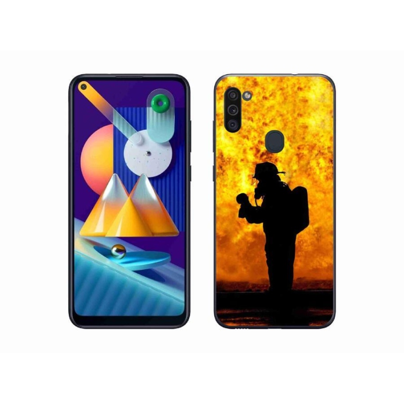Gél borítás mmCase Samsung Galaxy M11 készülékhez - tűzoltó