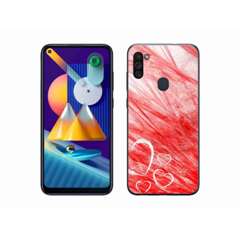 Gél védőhuzat mmCase Samsung Galaxy M11 készülékhez - szív