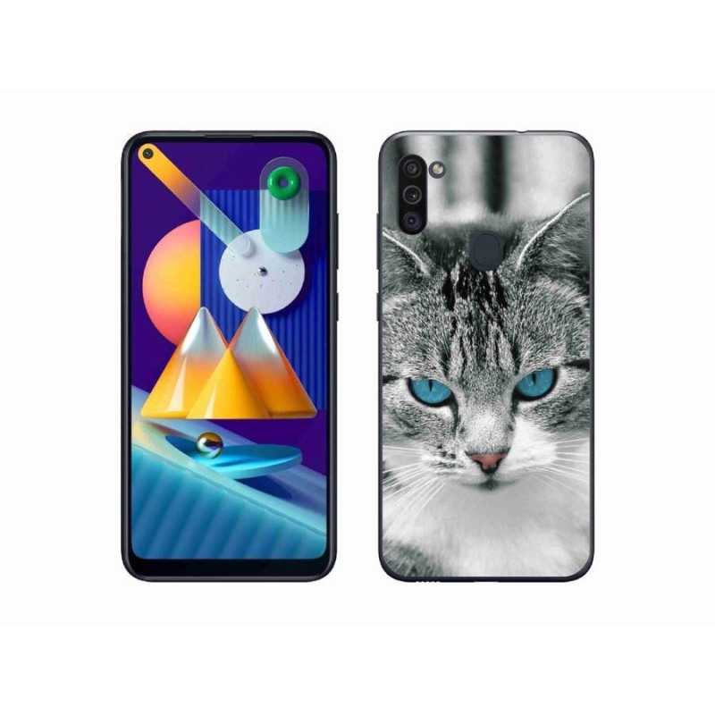 Zselés borítás mmCase Samsung Galaxy M11 - macskaszem 1