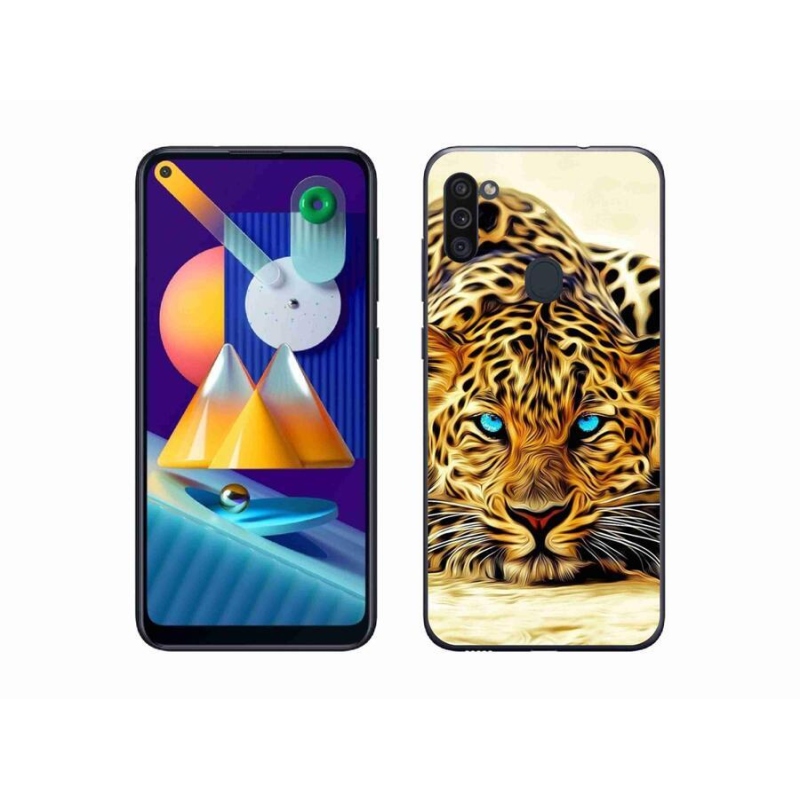 Zselés borítás mmCase mobil Samsung Galaxy M11 - rajzfilm tigris