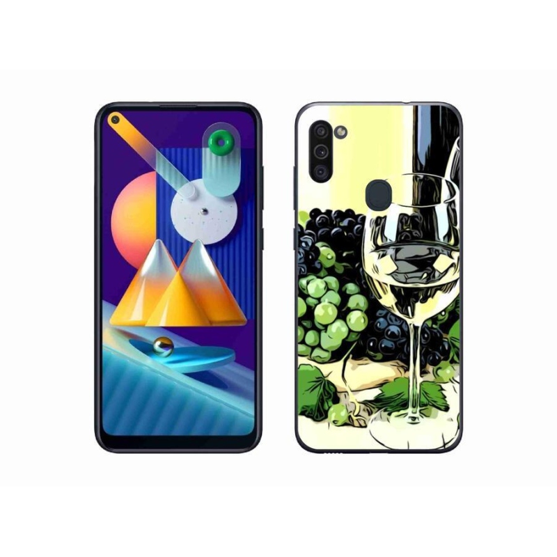 Gél borítás mmCase Samsung Galaxy M11 készülékhez - pohár bor