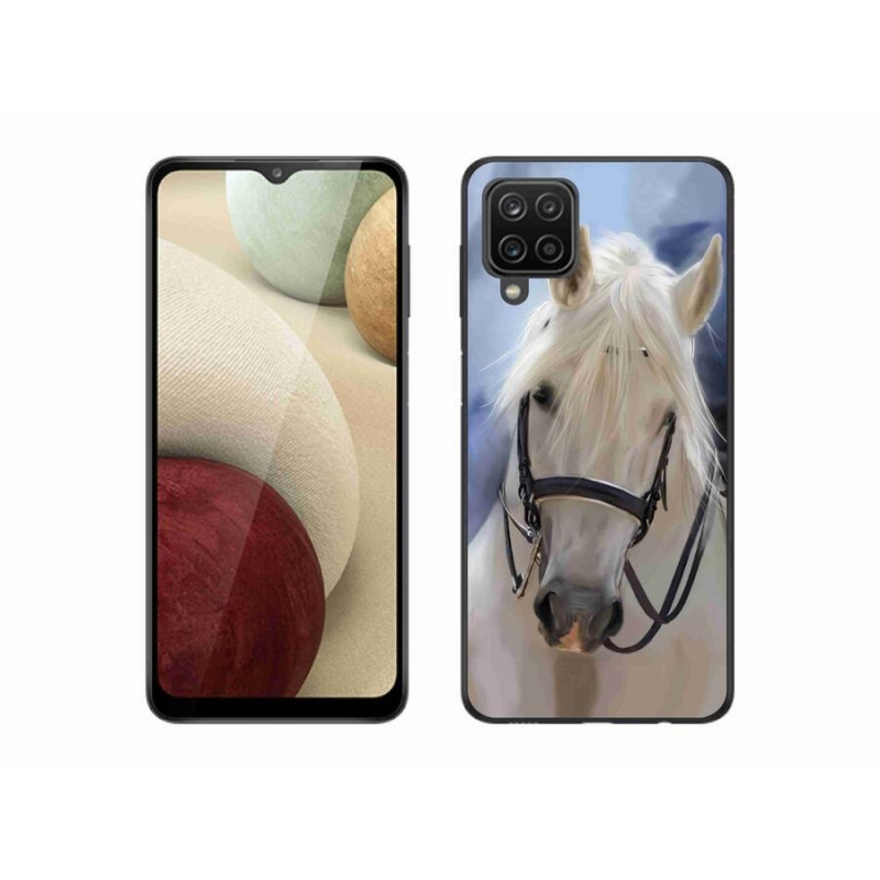 Zselés borítás mmCase Samsung Galaxy M12 - fehér ló