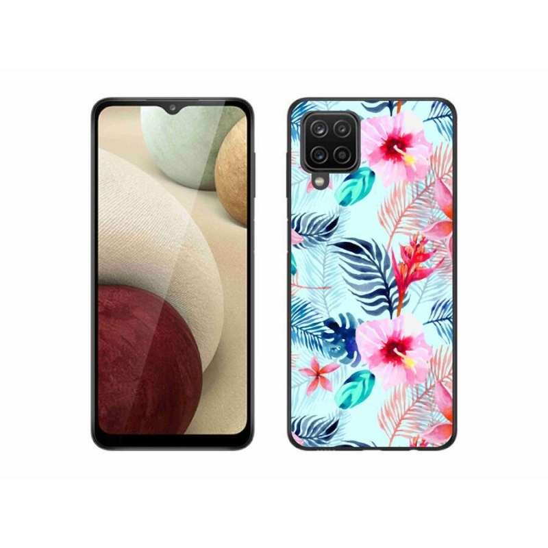 Zselés borítás mmCase Samsung Galaxy M12 - virágokhoz