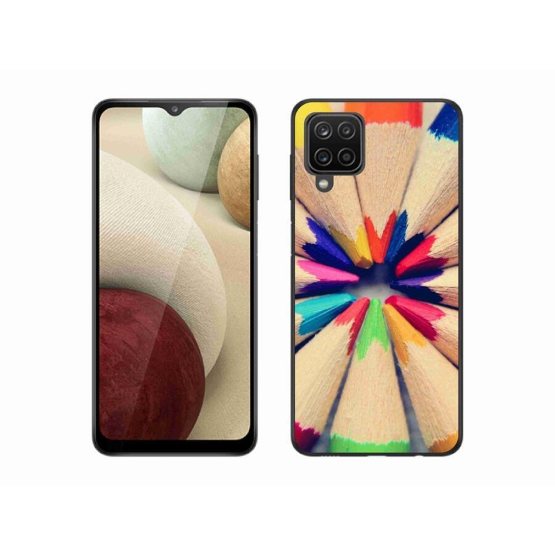 Gél védőhuzat mmCase Samsung Galaxy M12 készülékhez - zsírkréták