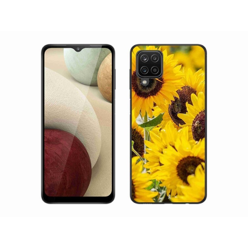 Zselés borítás mmCase Samsung Galaxy M12 készülékhez - Napraforgó