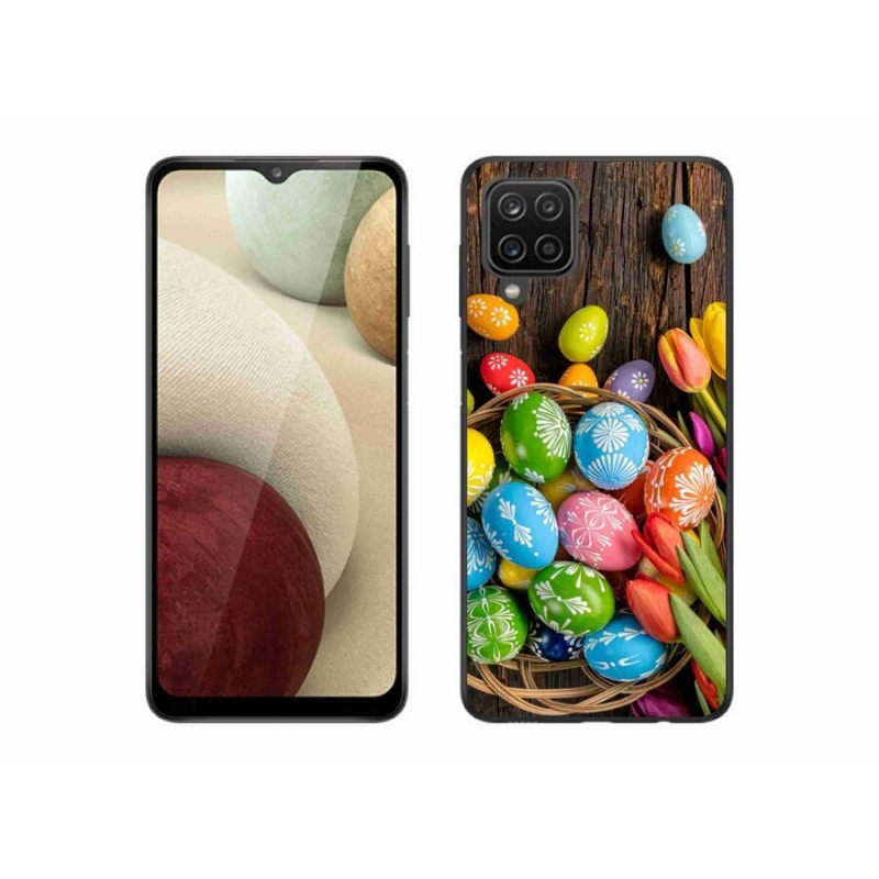 Gél borítás mmCase Samsung Galaxy M12 készülékhez - Húsvéti tojások