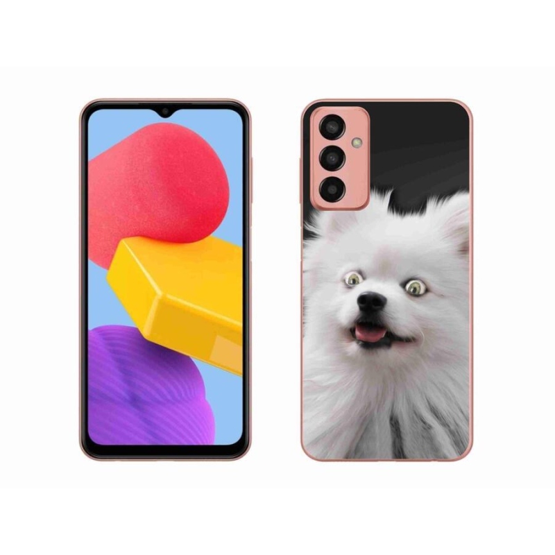 Gél védőhuzat mmCase Samsung Galaxy M13 készülékhez - fehér tüske