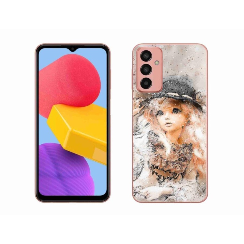 Gél borítás mmCase Samsung Galaxy M13 készülékhez - lány kalapban