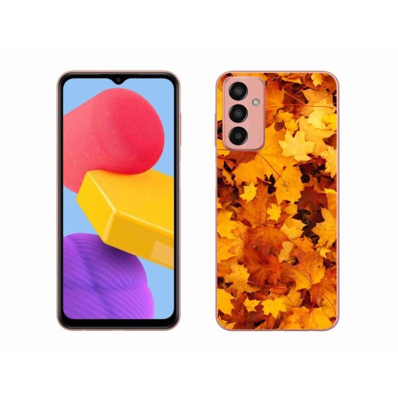 Gél borítás mmCase Samsung Galaxy M13 készülékhez - juharlevelek